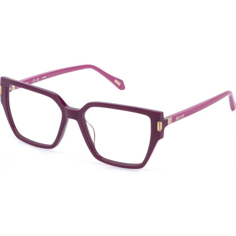 Just Cavalli VJC127 09MA Lunettes Optiques Carrées Violettes pour Femme