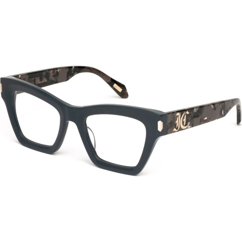 Just Cavalli VJC119V Montures Optiques Papillon Bleues pour Femme