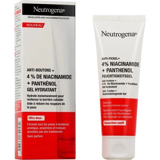 Neutrogena Anti-Boutons+ Gel Hydratant 4% Niacinamide 50 ml