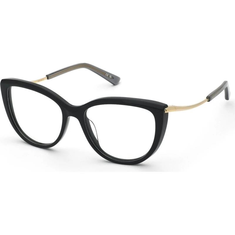 Nina Ricci VNR412 Lunettes Optiques Carrées en Acétate Noir