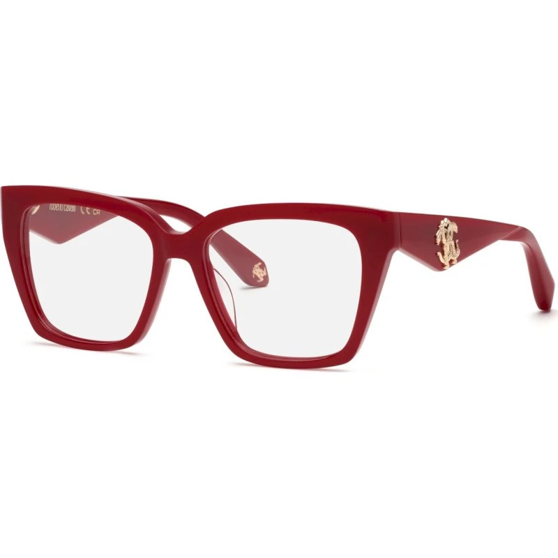 Roberto Cavalli VRC112 Montures Optiques Papillon Rouges pour Femme