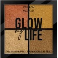 Fashion Make-up Glow My Life 01 Gold - Palette Highlighter 4x2,25g