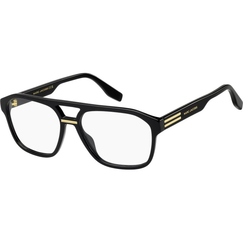 Marc Jacobs Homme Marc 845 - Montures Optiques Carrées en Acétate Noir