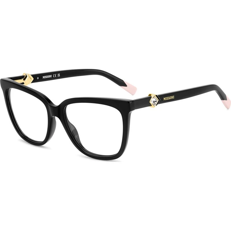 Missoni MIS 0231 807 Lunettes de vue carrées en acétate noir