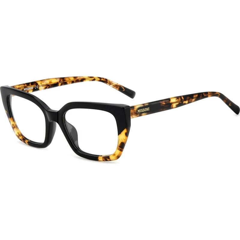 Missoni MIS 0225/G WR7 Lunettes Optiques Carrées en Acétate Noir