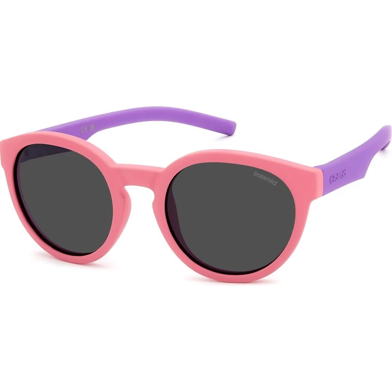 Polaroid Enfant PLD 8019/S Lunettes de Soleil Polarisées Roses