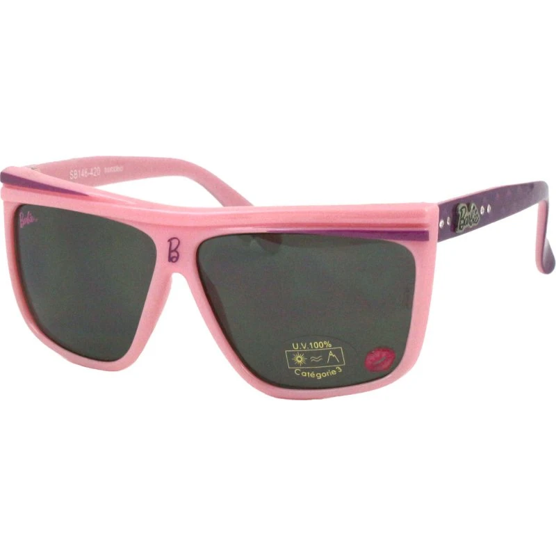 Barbie Lunettes de Soleil Enfant SB-146 Rose Carrées