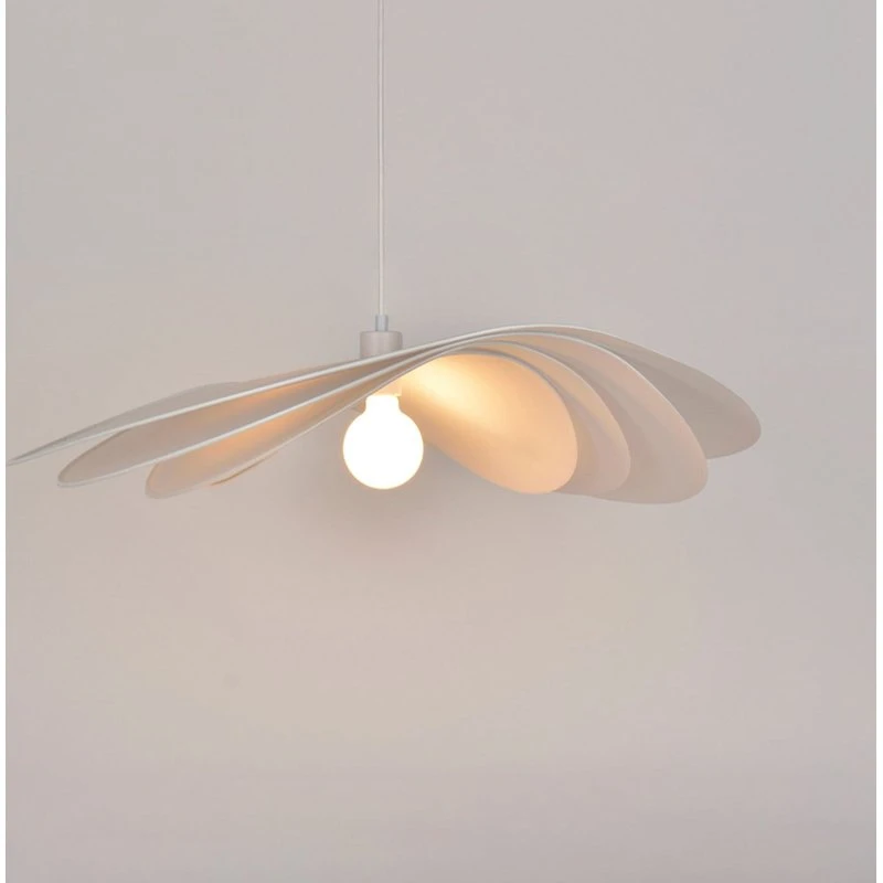 MARKET SET Suspension Selenitis, Ø 78 cm, Papier de Murano Blanc