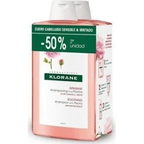 Klorane Pack Shampooing Calmant Peonía BIO 2 x 400 ml