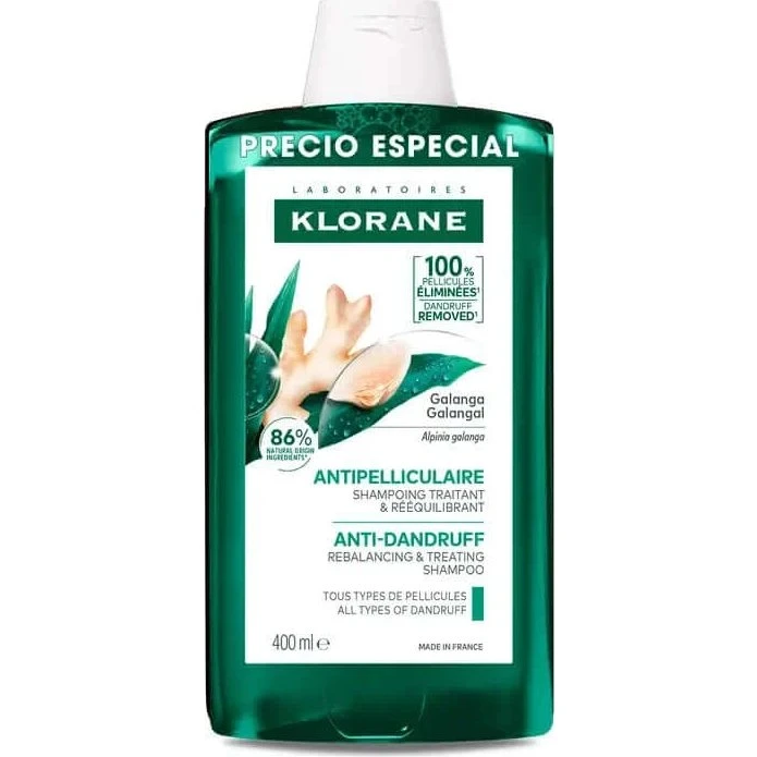 Klorane Shampooing Rééquilibrant au Galanga, 400 ml