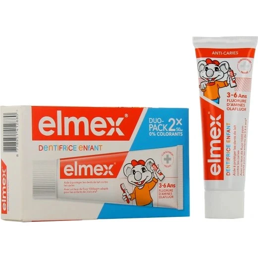 Elmex Dentifrice Enfant 3-6ans 50ml