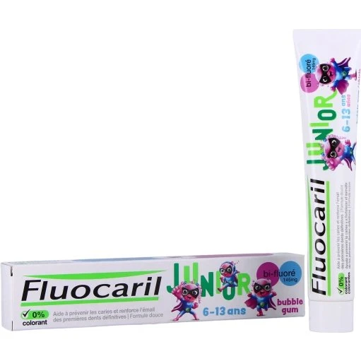 Fluocaril Junior Dentifrice Bubble Gum 6-13 ans