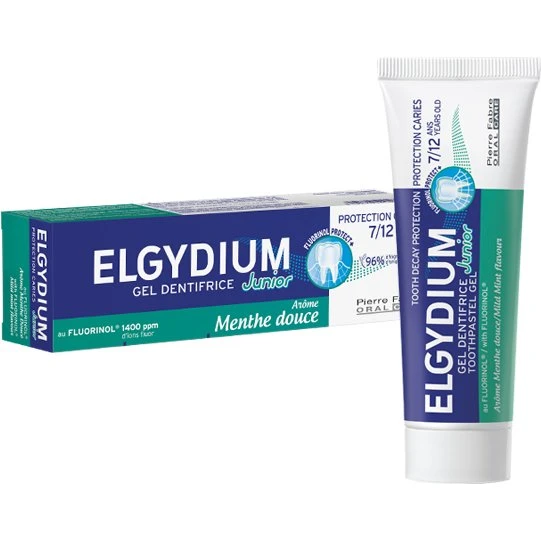 Elgydium Junior Dentifrice Menthe Douce 7/12 ans 50 ml