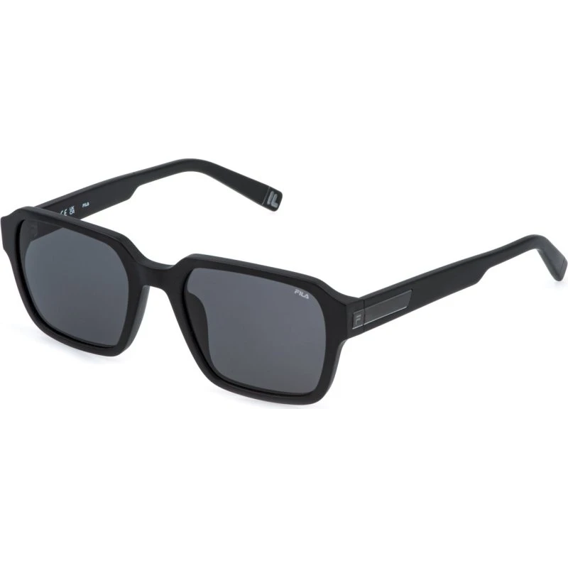 Fila Homme SFIA12 Lunettes de Soleil Géométriques Noir Fumée