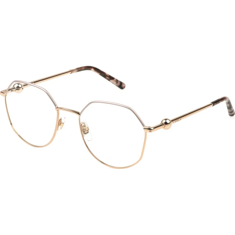 Furla VFU870 08MZ Montures Optiques Géométriques en Métal Or