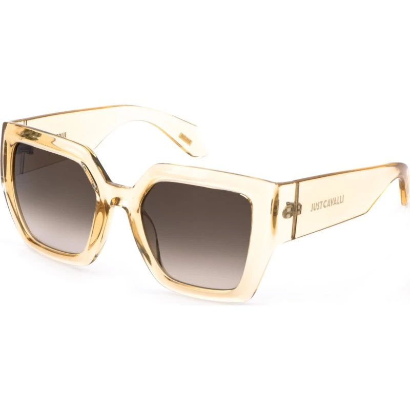 Just Cavalli SJC149 0C61 : Lunettes de soleil carrées marron pour femme