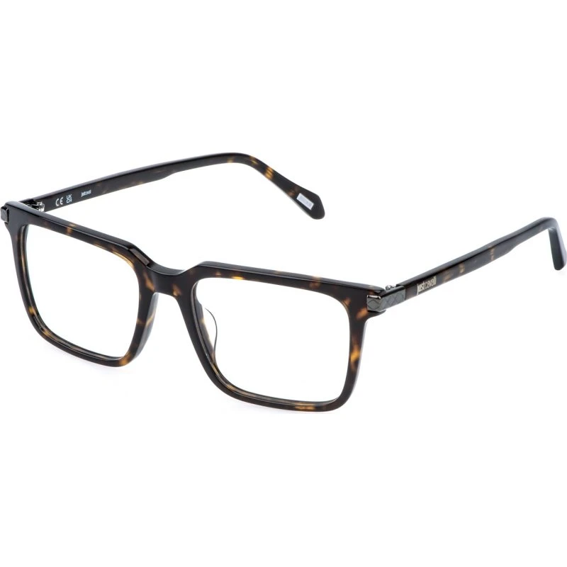 Just Cavalli VJC136 722 Lunettes Optiques Carrées en Acétate Havane