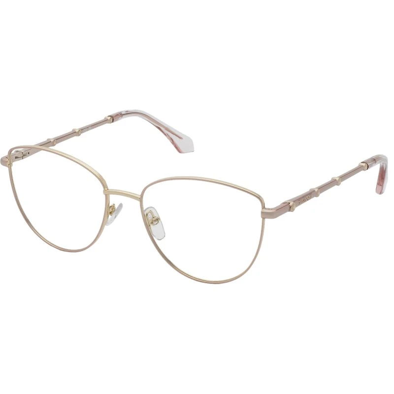 Twinset VTW086 323 : Lunettes de vue géométriques en métal doré