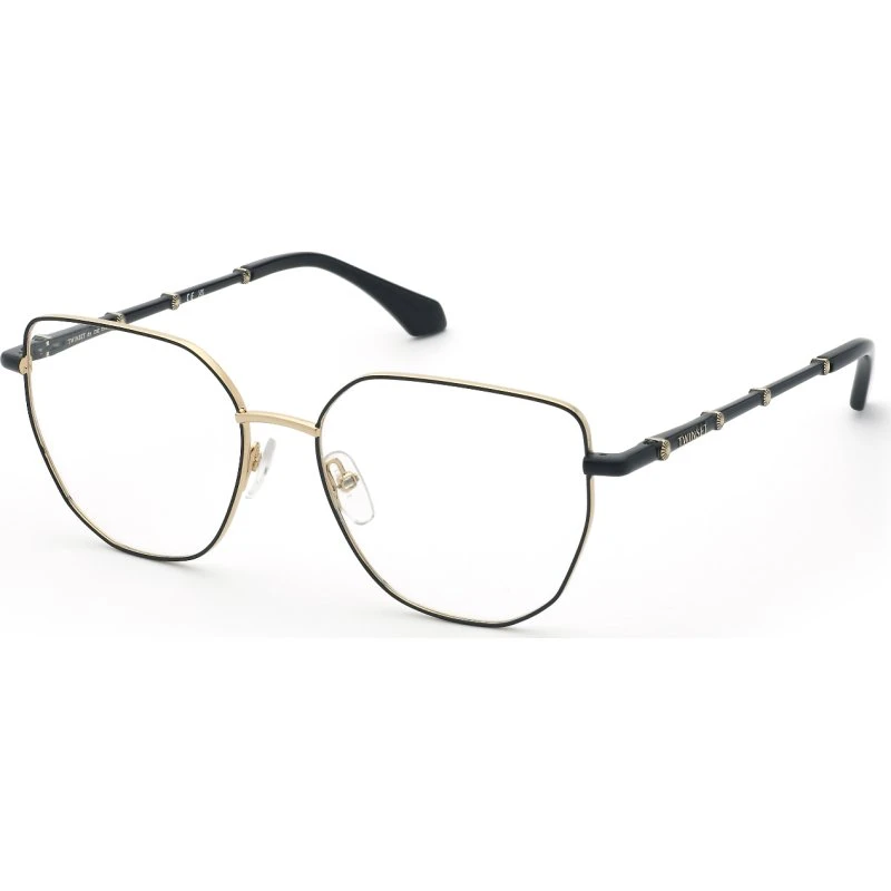 Twinset VTW088 301 - Lunettes de vue géométriques en métal doré