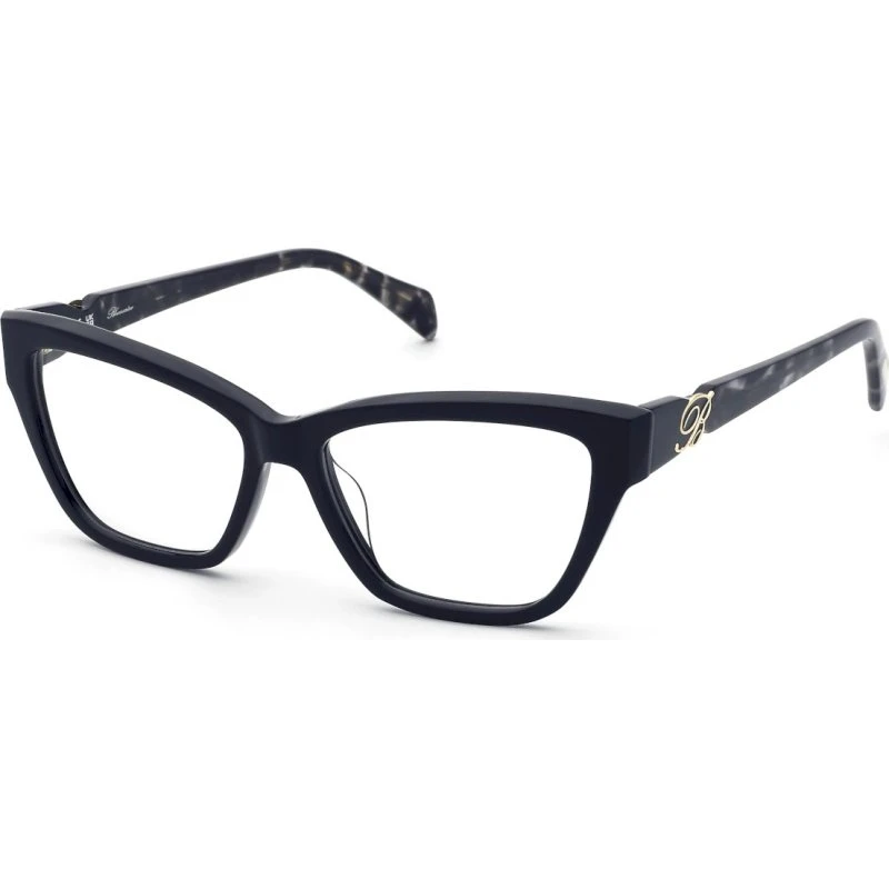 Blumarine VBM883 700 Lunettes de Vue Cat Eye Noir Acétate