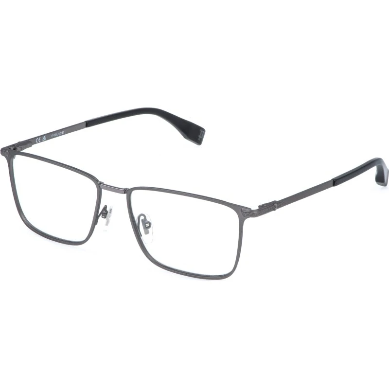 Police VPLR64 GRIND 6 0 - Lunettes de vue carrées en métal gris