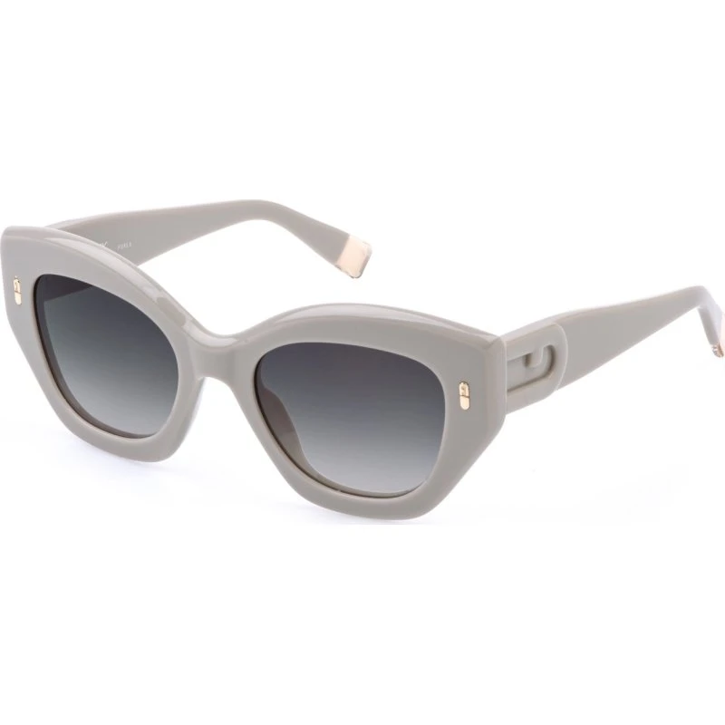Furla SFU985 Lunettes de soleil Papillon Beige Fumée