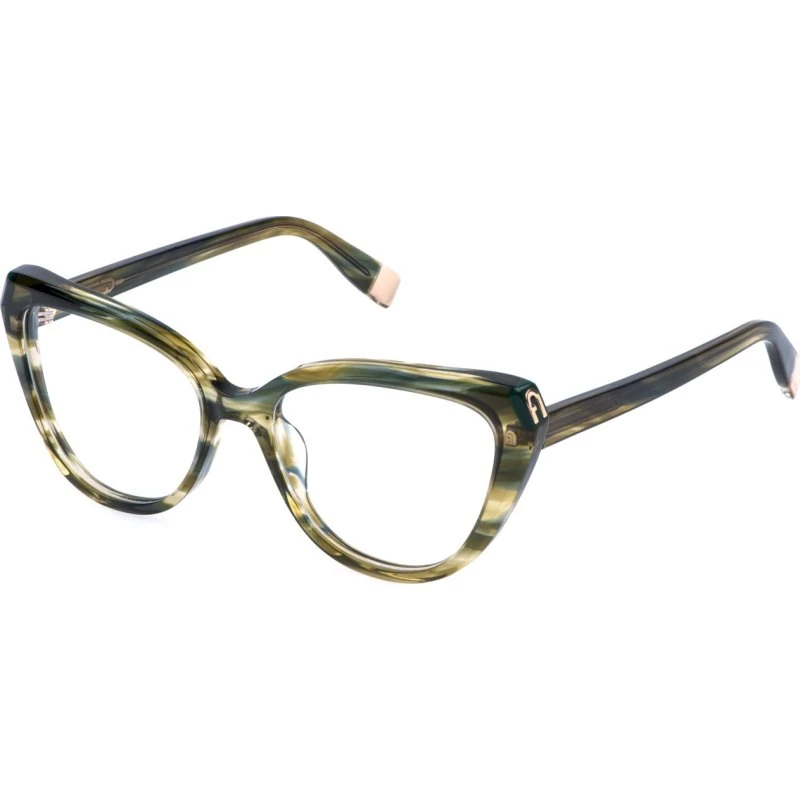 Furla VFU989V 01GU Montures Optiques Papillon Vert
