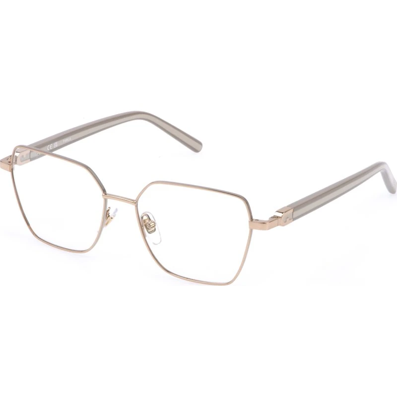 Furla VFU997 02AM - Lunettes de vue géométriques en métal doré