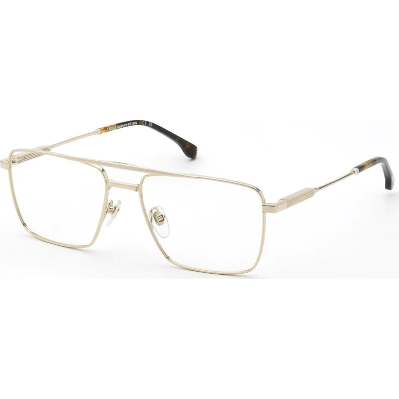 Lozza VL2441 Gallipoli Lunettes de Vue Carrées en Métal Or Homme