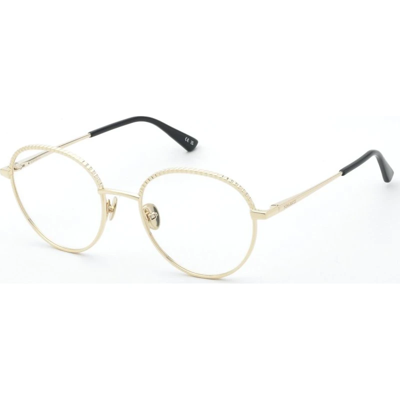 Nina Ricci VNR450 Lunettes de Vue Rondes en Métal Or pour Femme