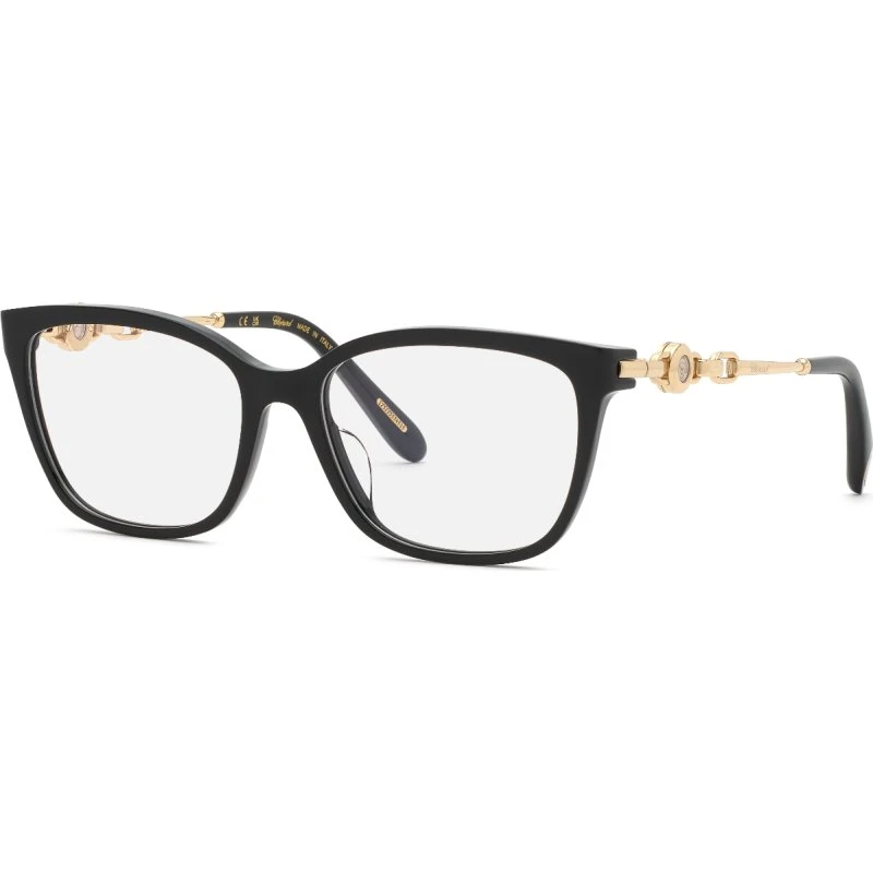 Chopard VCH420S 700 - Montures Optiques Carrées en Acétate Noir