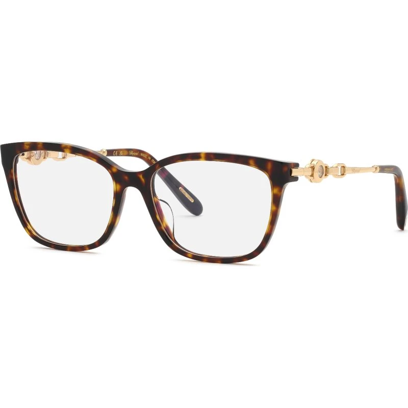 Chopard VCH420S 909 - Montures Optiques Carrées en Acétate Havane