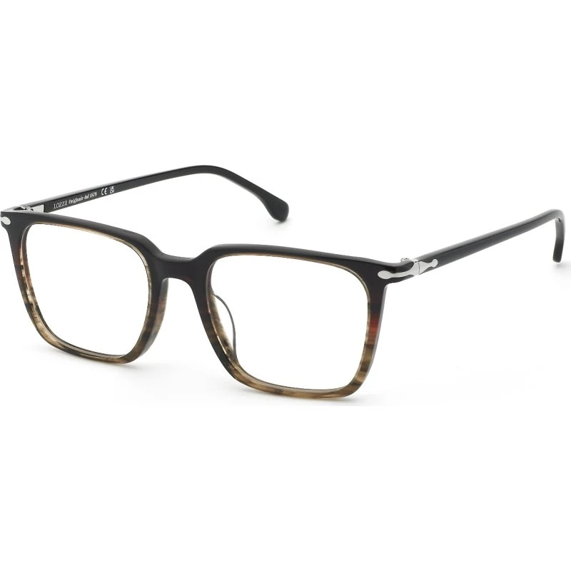 Lozza Homme VL4405 ASOLO 1 0ACN - Montures Optiques Carrées en Acétate