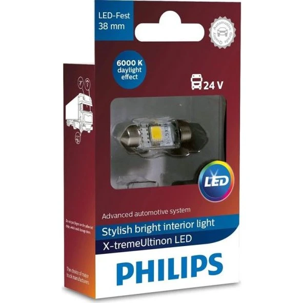 Philips X-tremeUltion LED 43 mm 6000 K 24 V