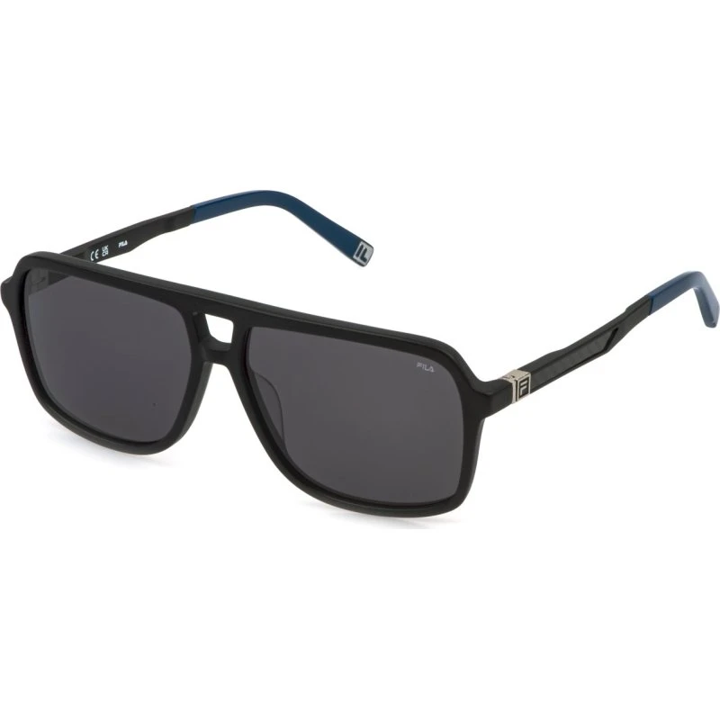 Fila SFID22 703 Lunettes de soleil carrées en acétate noir