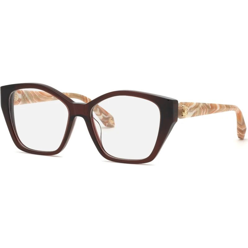 Roberto Cavalli VRC164M 099N - Lunettes de vue géométriques bordeaux