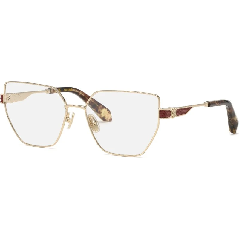 Roberto Cavalli VRC165M - Lunettes de vue géométriques dorées