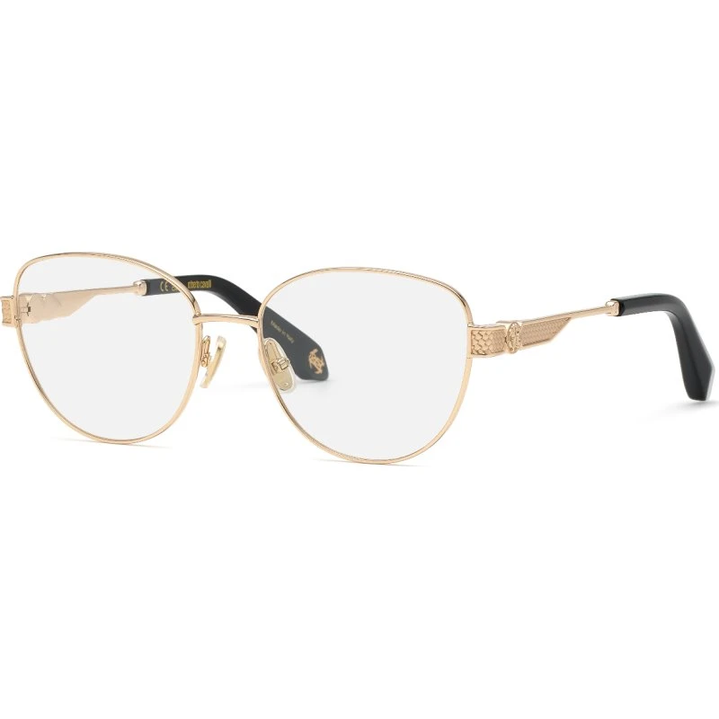 Roberto Cavalli VRC166M Montures Optiques Papillon Or