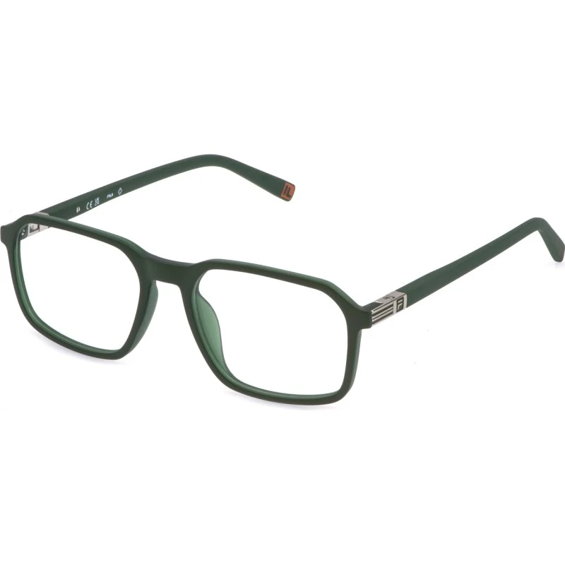 Fila Homme VFID15 0G94 - Montures Optiques Carrées Vertes