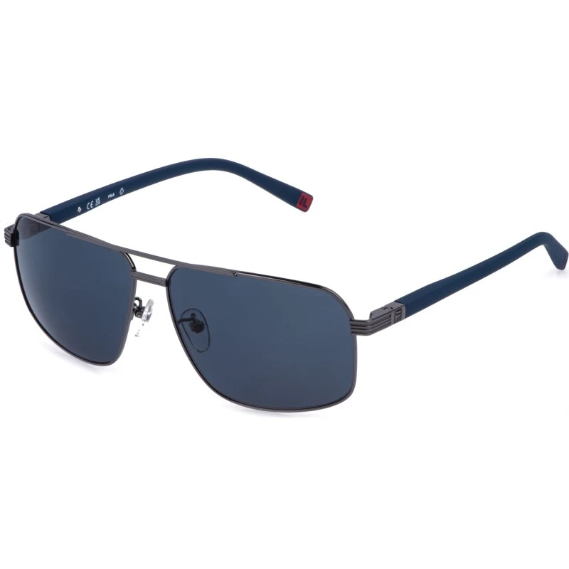 Fila SFID24 568 - Lunettes de soleil carrées en métal gris