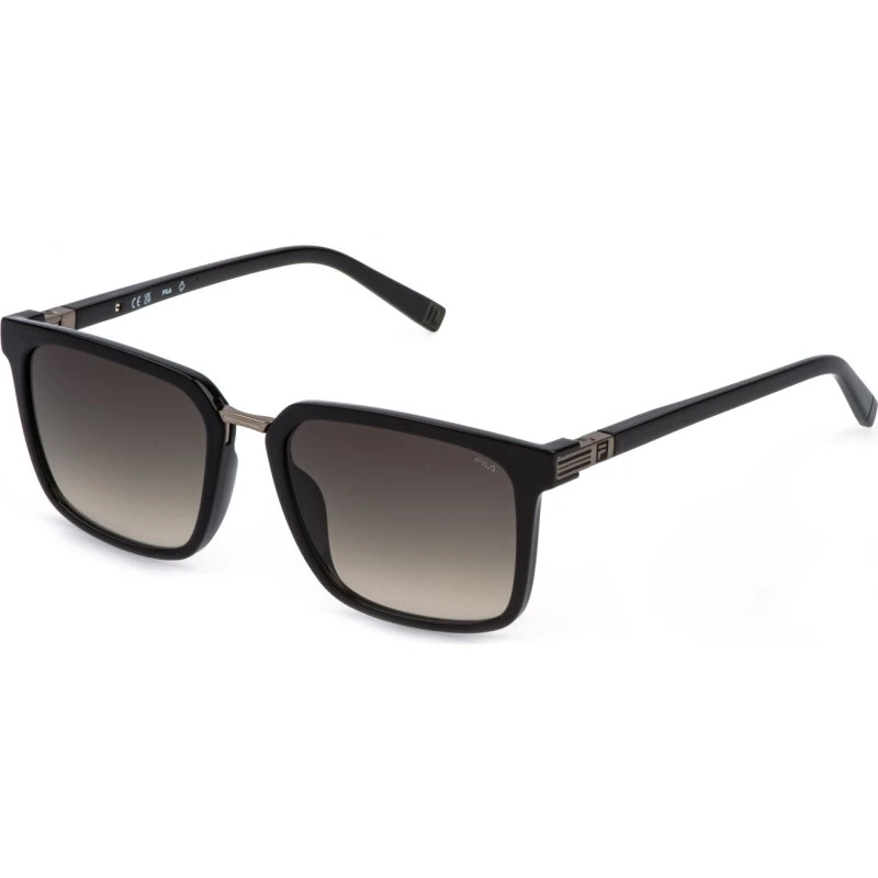 Fila SFID25 Lunettes de Soleil Homme - Noir et Vert Carré