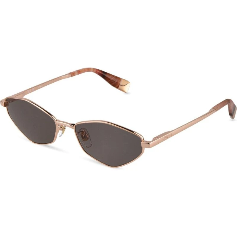 Lunettes de soleil Furla SFUB17 Or Géométriques pour Femme