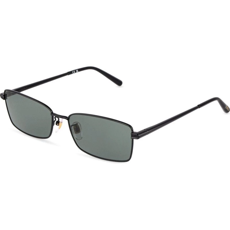 Furla SFUB18 530 Lunettes de Soleil Carrées en Métal Noir et Gris