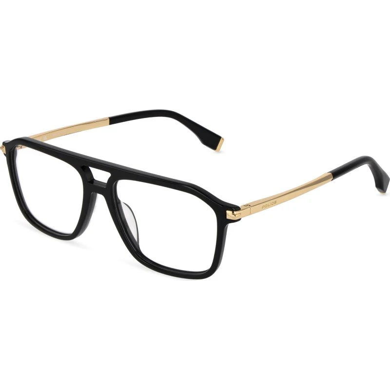 Police VPLU59 Elite 4 Homme - Lunettes Optiques Géométriques Noires
