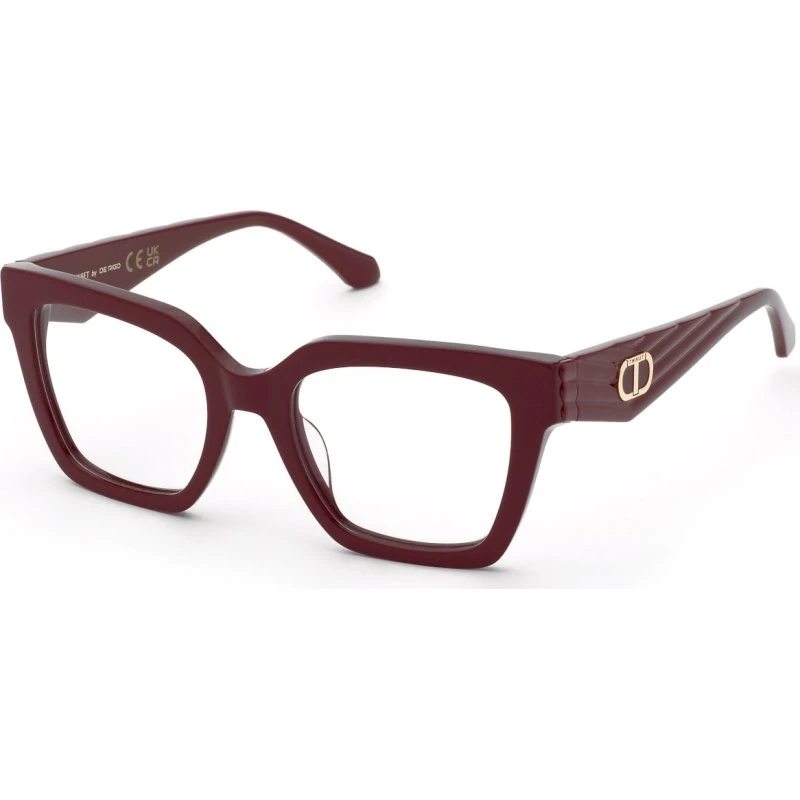 Twinset VTW089N 08LA - Lunettes de vue carrées en acétate Bordeaux