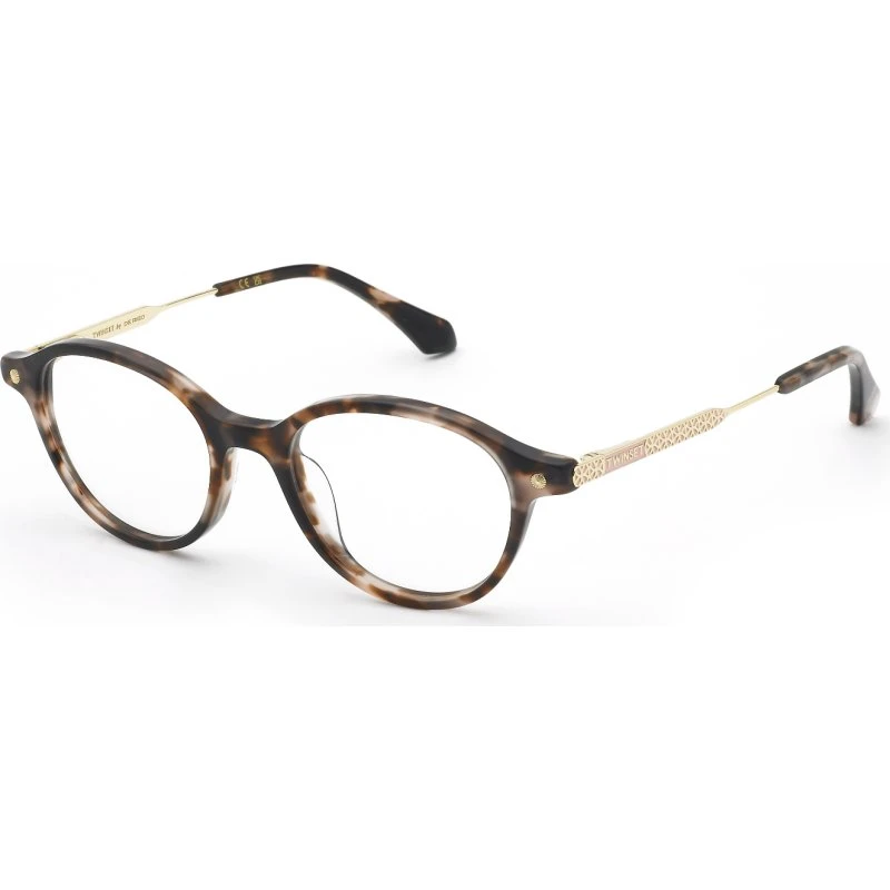 Twinset VTW128 Montures Optiques Géométriques en Acétate Marron