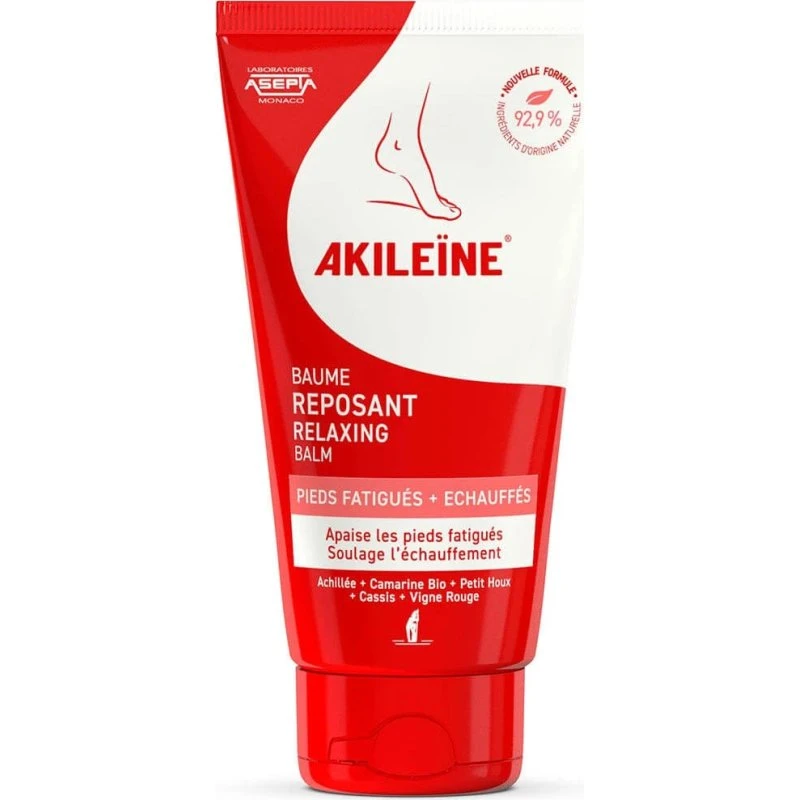 Asepta Akileine Baume Reposant Pieds Fatigués et Échauffés 75ml