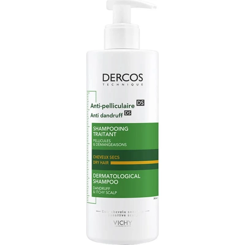 Vichy Dercos Shampooing Antipelliculaire Sec 390ml