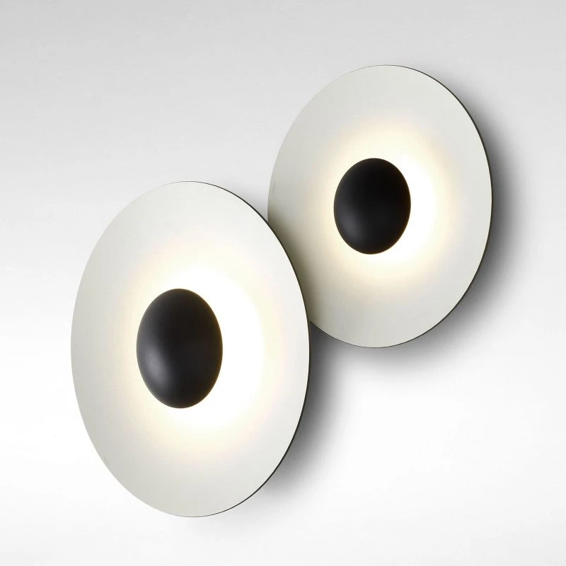 Marset Ginger 42C Applique Murale LED Ø42cm Brun/Blanc