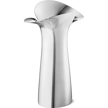 Georg Jensen Bloom Botanica Vase, Petit, Acier Inoxydable Poli